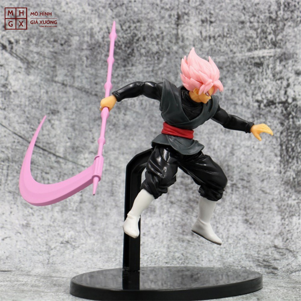 Mô hình Dragon Ball SonGoku Black super saiyan rose trạng thái chiến đấu cao 18cm - figure mô hình 7 viên ngọc rông