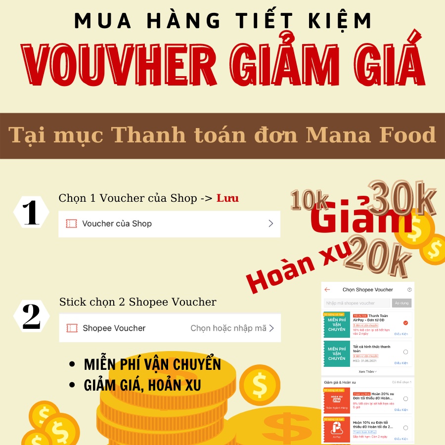 300G Chuối Sấy Mana Food | Trái cây sấy khô, ăn vặt cao cấp