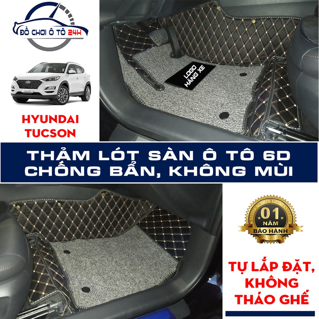 Thảm lót sàn ô tô 5D 6D Hyundai Tucson 2015-2021 bảo vệ sàn xe, không mùi, không thấm nước