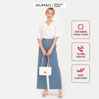 Áo sơ mi nữ GUMAC thiết kế sọc tay lỡ AB796