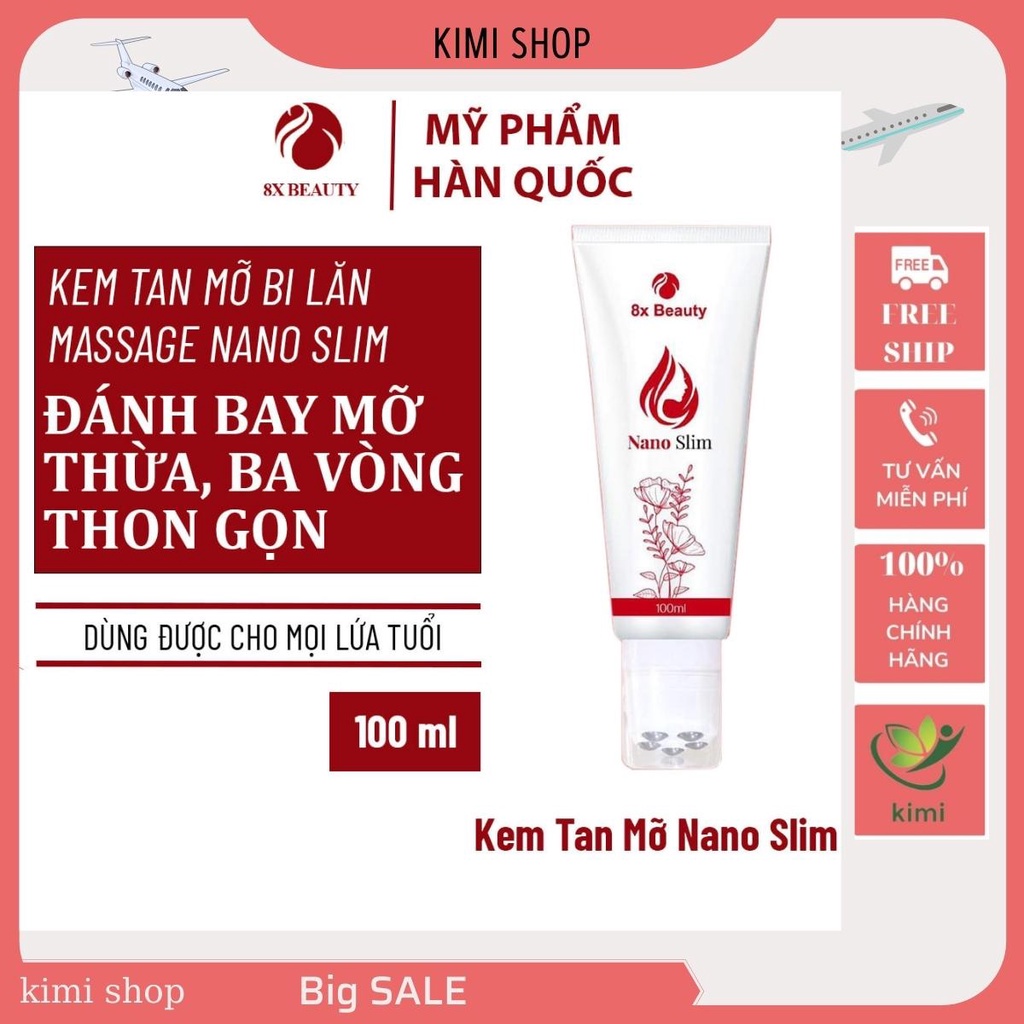 Gel Kem Tan Mỡ Bụng Đùi 8X BEAUTY Hàn Quốc chính hãng giá rẻ