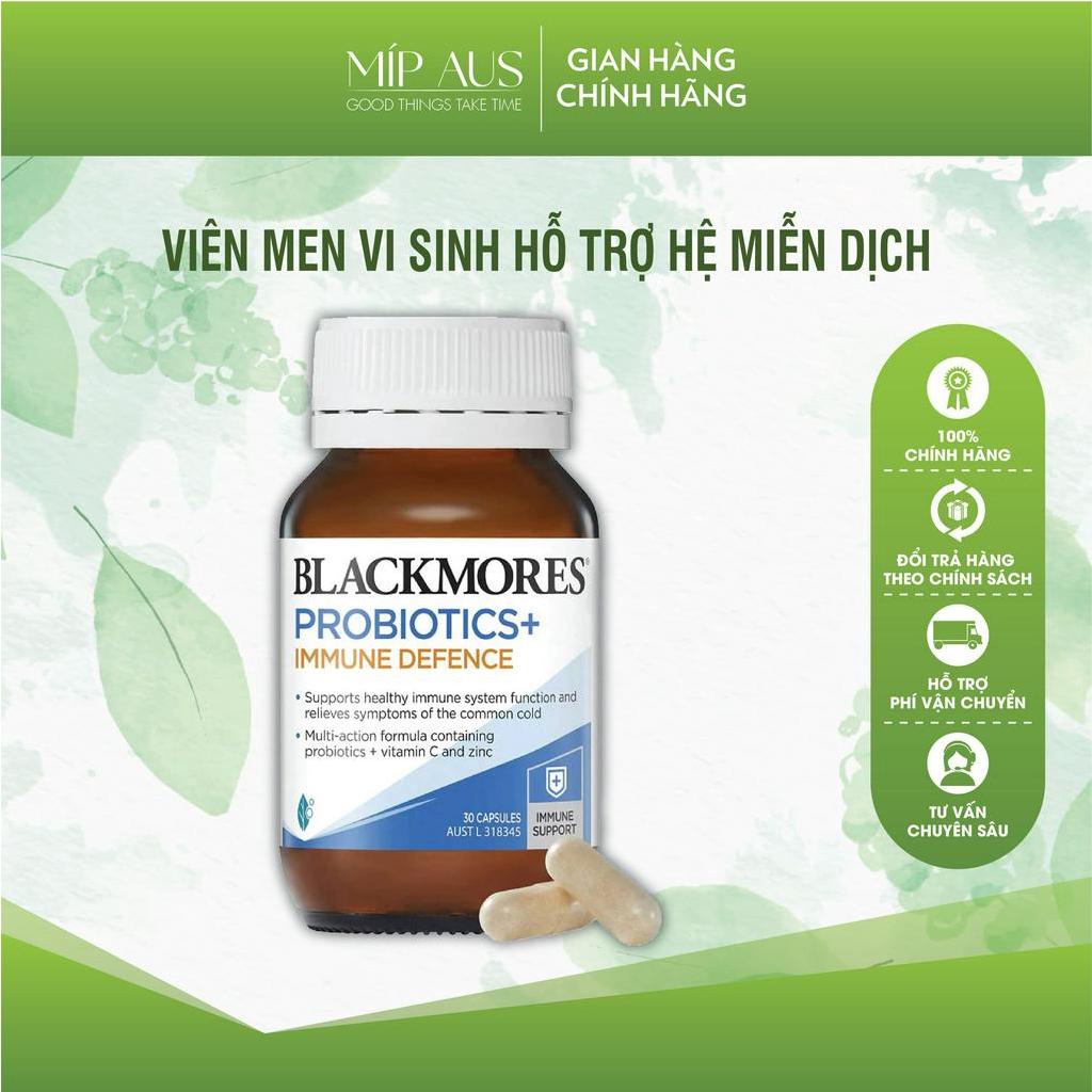 Viên Uống Men Vi Sinh Hỗ Trợ Hệ Miễn Dịch - Blackmores Probiotics+ Immune Defence 30 viên