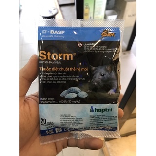 Thuốc diệt chuột sinh học storm 0.005% gói 20 viên