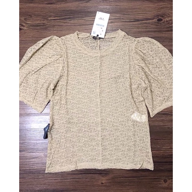 Áo ren mềm zara tay bồng