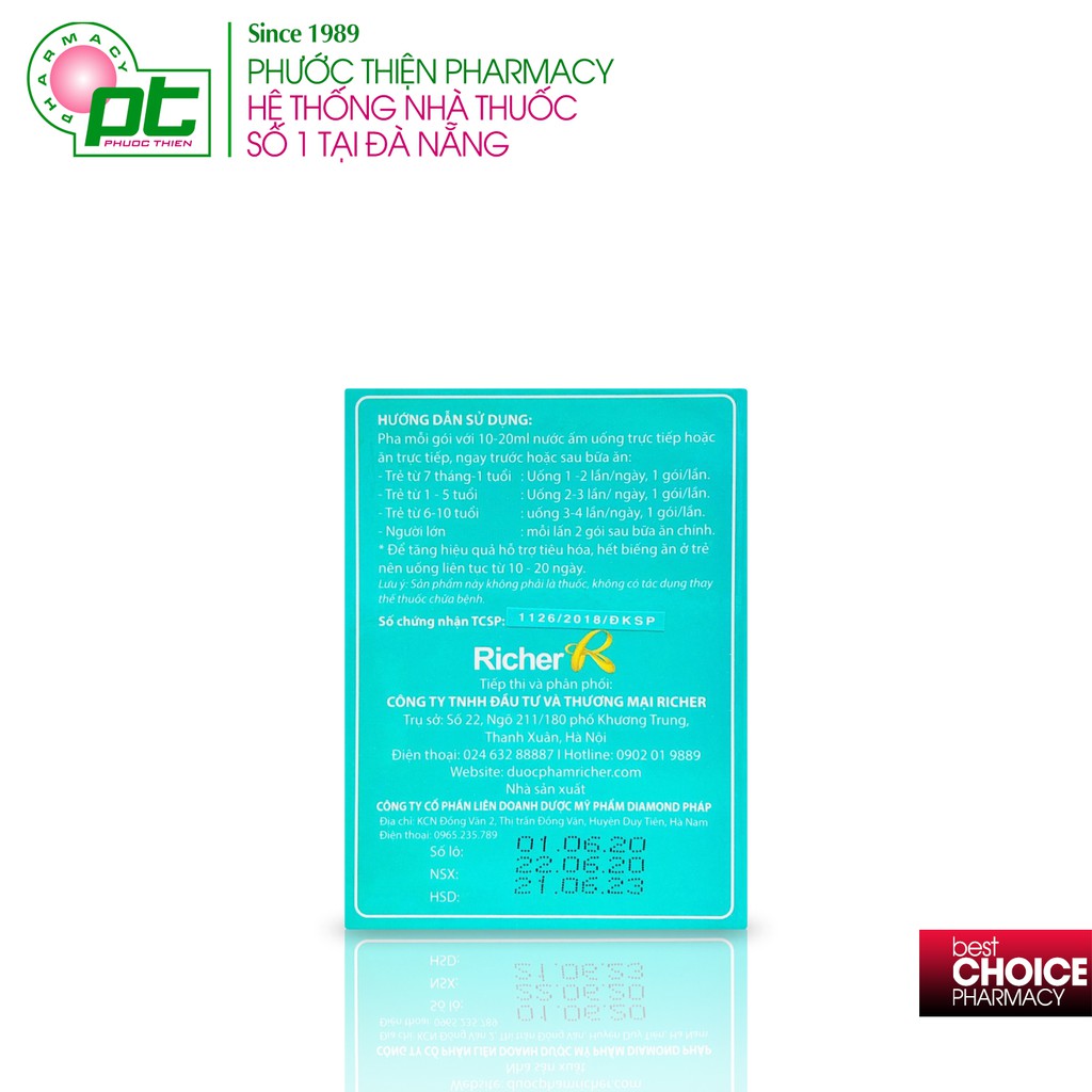 Men Tiêu Hóa Giúp Bé Ăn Ngon Tăng Hấp Thu Enzym Gold 6+ Hộp 20 gói | Thế Giới Skin Care