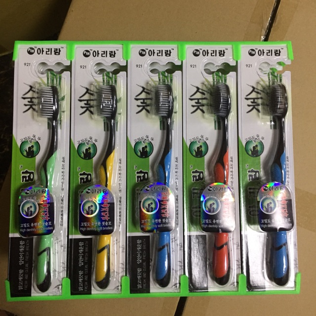 Combo 5 cái bàn chải than tre