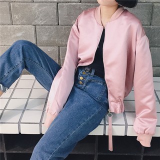 [NGON1511 - giảm thêm 10k] Áo khoác bomber nữ Hàn Quốc EMMIE