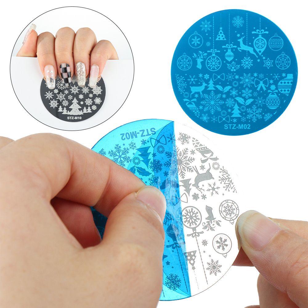 Khuôn In Họa Tiết Trang Trí Móng Tay Chủ Đề Giáng Sinh