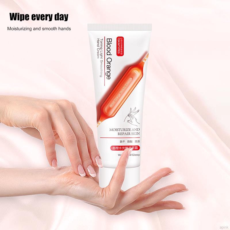 [Hàng mới về] Kem dưỡng tay chiết xuất cam đỏ/Acid Hyaluronic giữ ẩm chống nứt nẻ | BigBuy360 - bigbuy360.vn