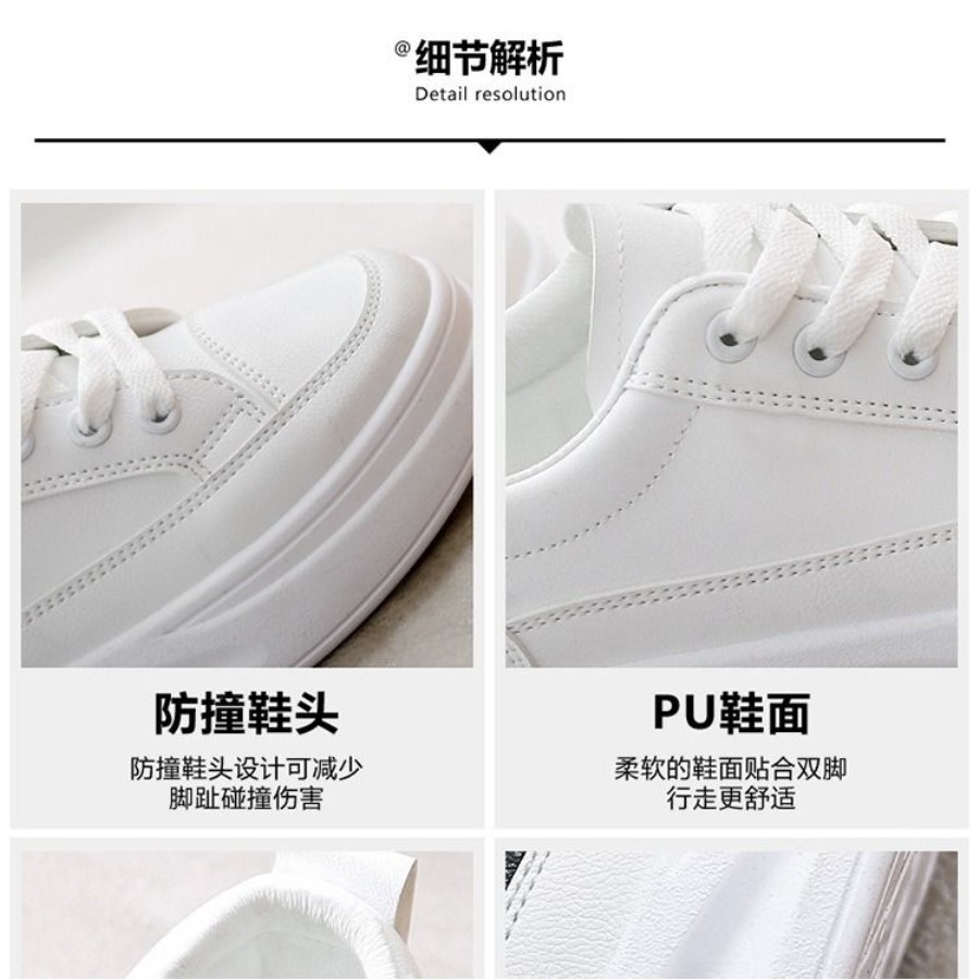Giày bata trắng phong cách Hàn Quốc 2020 cho nữ