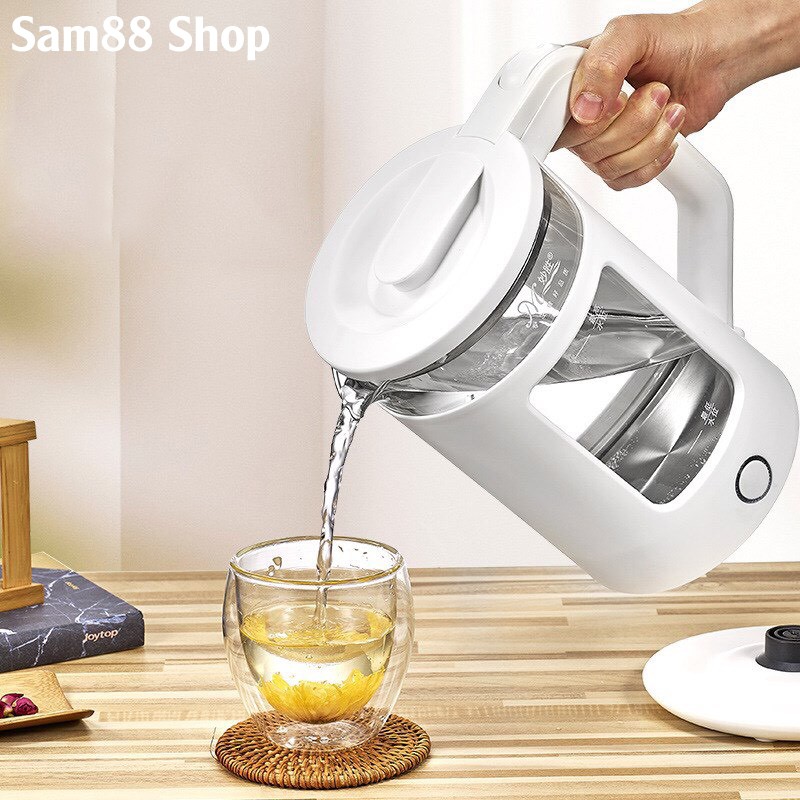 Ấm Siêu Tốc Đun Nước Thủy Tinh Cách Nhiệt Công Suất 1500W Dung Tích 2,3 Lít - Bảo Hành 6 Tháng