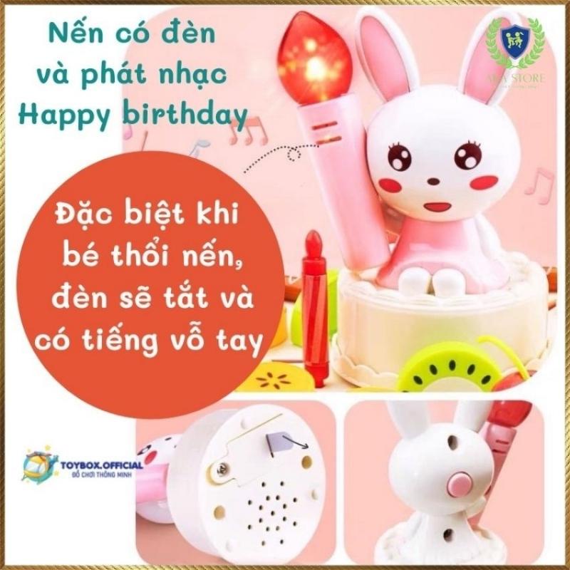 Đồ Chơi Bánh Sinh Nhật Cho Bé Loại 85 Chi Tiết Loại Lớn, Hiệu Ứng Nhạc Happy Birthday Và Đèn Nến Sinh Động
