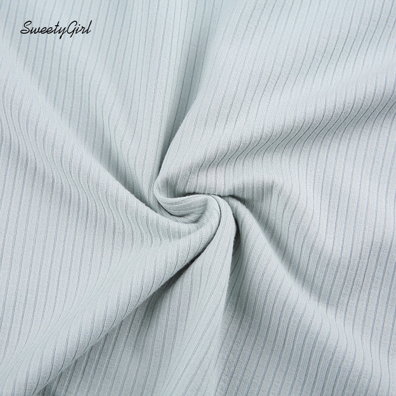 Áo Thun Tay Dài Cổ Chữ V Dáng Ôm Màu Xanh Nhạt Phối Ren Cài Khuy Thời Trang 2022 Dành Cho Bạn Nữ