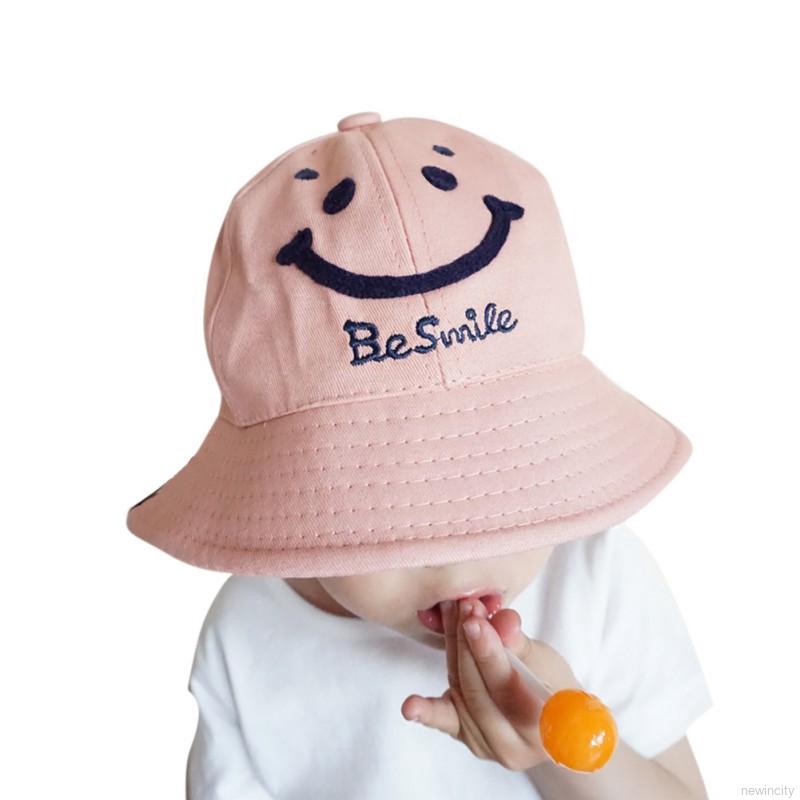 Nón tai bèo họa tiết mặt cười dễ thương phong cách Hàn Quốc cho bé
