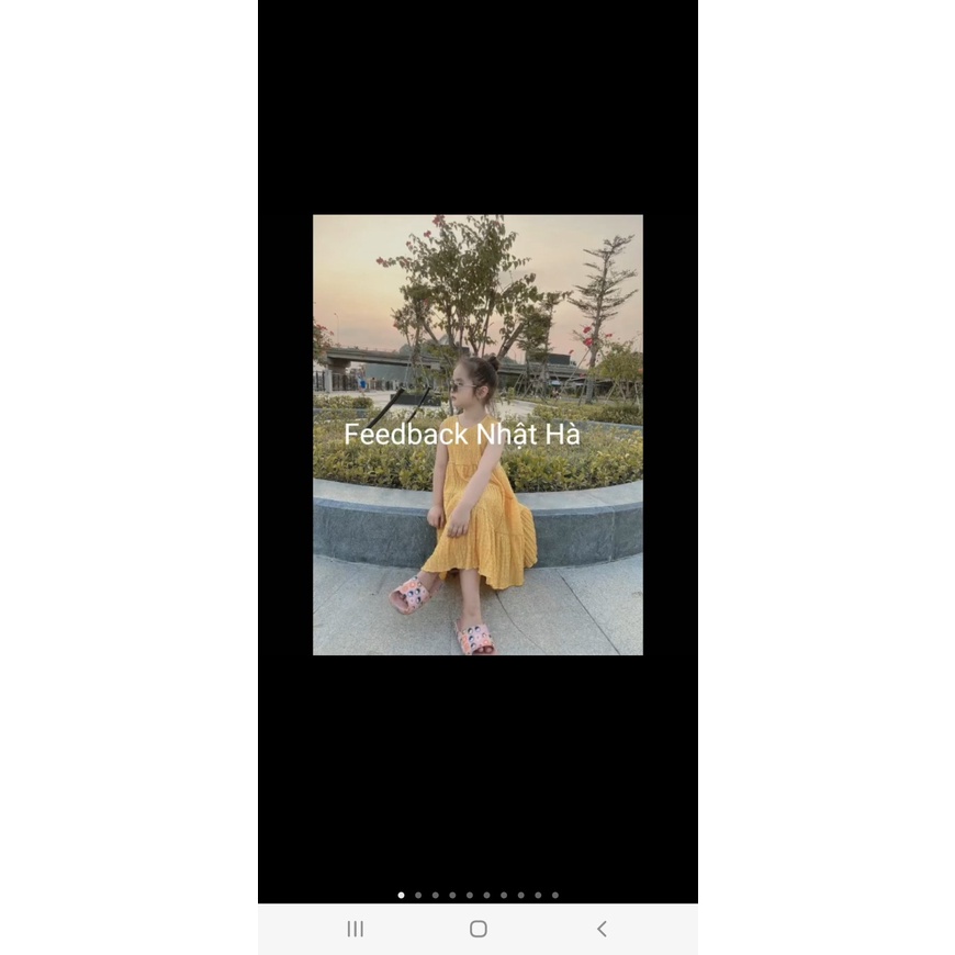 VÁY XÒE SÁT NÁCH ĐŨI XỐP CAO CẤP CỰC MÁT BÉ GÁI - ĐẦM TRẺ EM