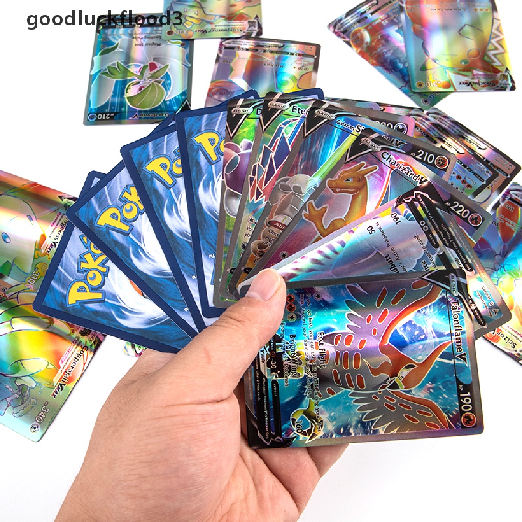 Bộ 100 Thẻ Bài Pokemon Tiếng Anh 50V + 50VMAX