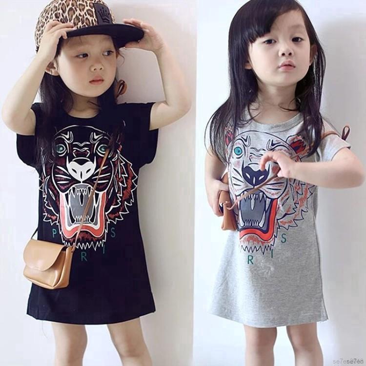 Áo thun tay ngắn thời trang phong cách Hàn đáng yêu cho bé gái