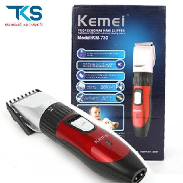 Tông đơ cắt tóc trẻ em sạc điện kemei km-730