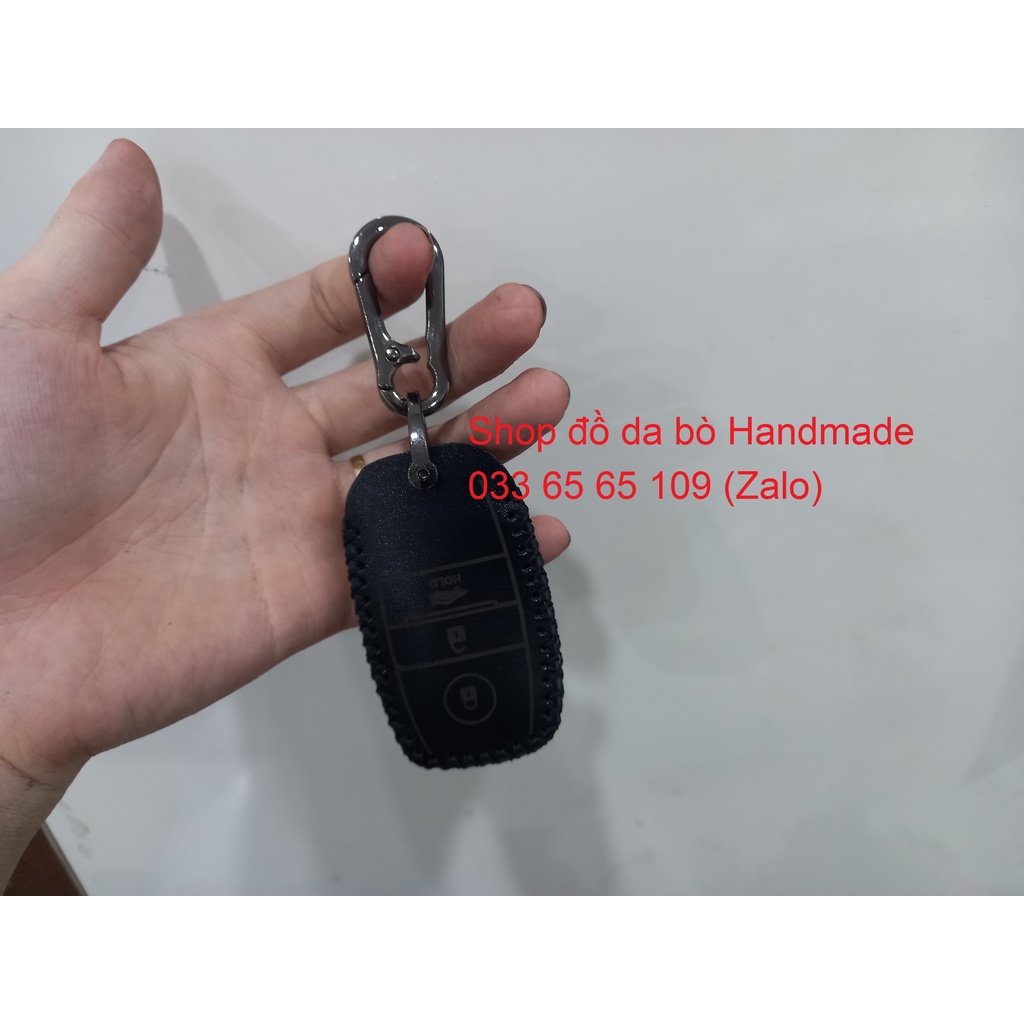 [Da bò 100%]  Bao Da Chìa Khoá KIA morning cerato, K3, K5, Seltos, Soluto, Sorento, Rondo... kèm tặng móc khóa