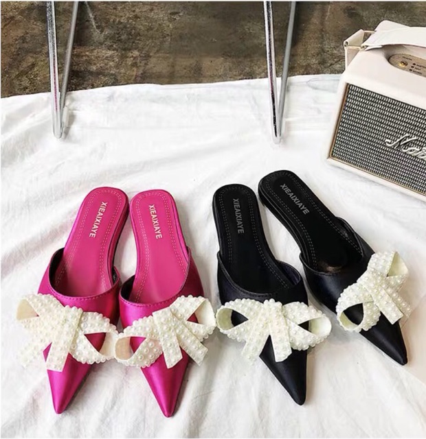 Sục satin nơ đá