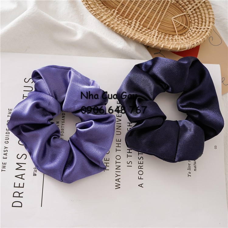 Scrunchies lụa bóng đẹp xỉuuu hàng QC cao cấp