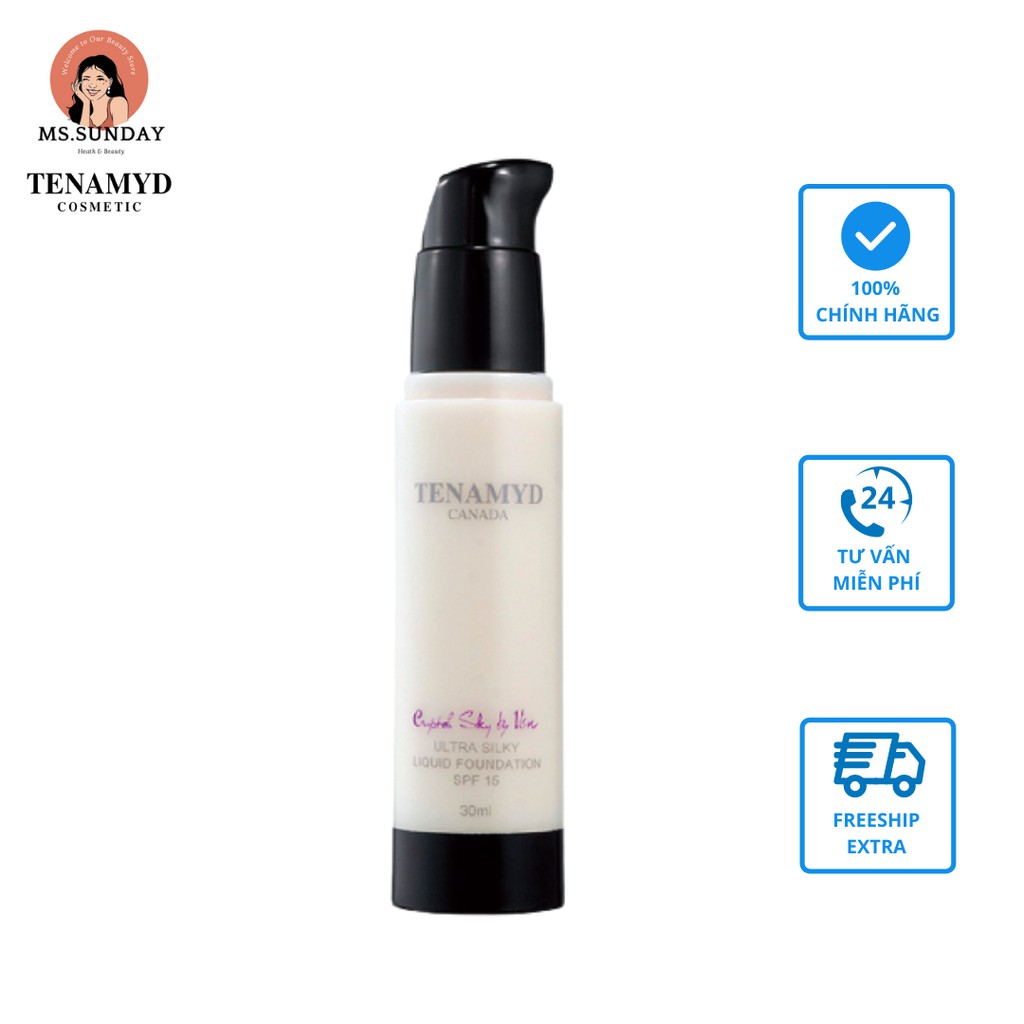 Kem nền siêu mịn SPF 15 Tenamyd - ULTRA SILKY LIQUID FOUNDATION SPF15