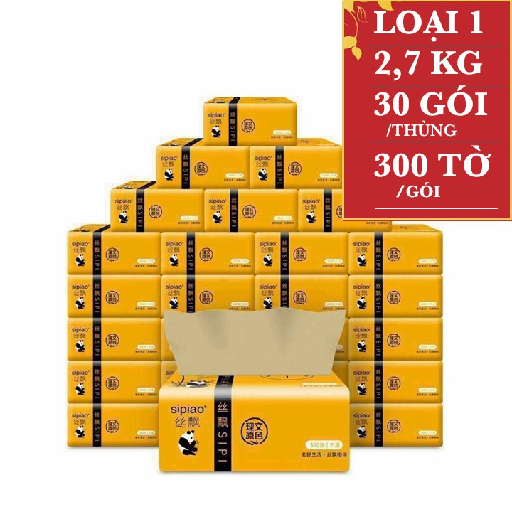 [HÀNG LOẠI 1 ❤️]30 GÓI GIẤY ĂN GẤU TRÚC CHÍNH HIỆU SIPIAO