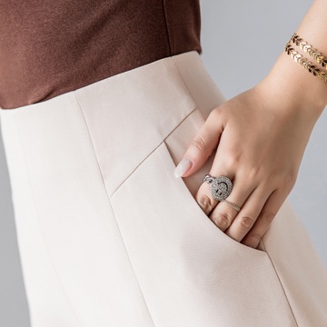 Quần Short Voan Lưng Cao Ống Rộng Thời Trang Mùa Hè Mới Cho Nữ