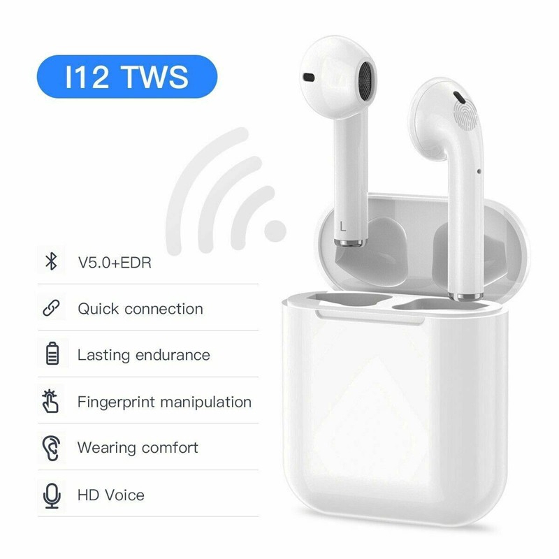 Tai Nghe Bluetooth Không Dây I12 Tws Cho Ios Android