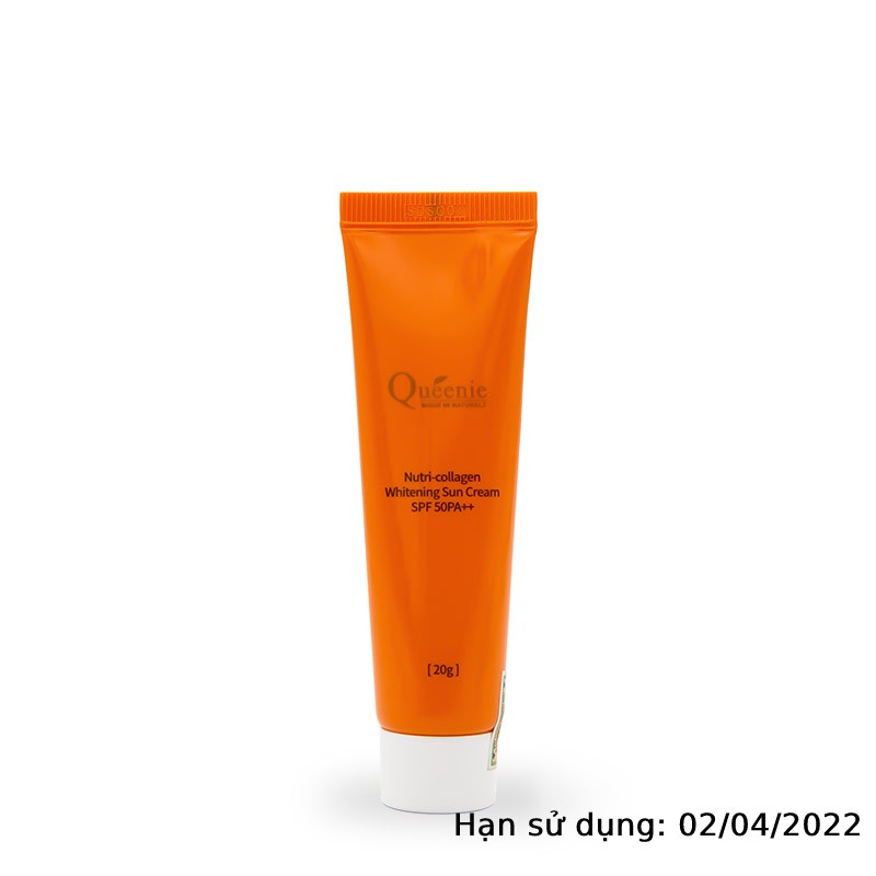 [Tặng dùng thử ] Kem chống nắng Hàn Quốc Queenie 20ml.Chống tia UV, dưỡng trắng da bổ sung Collagen. Face and full body | BigBuy360 - bigbuy360.vn
