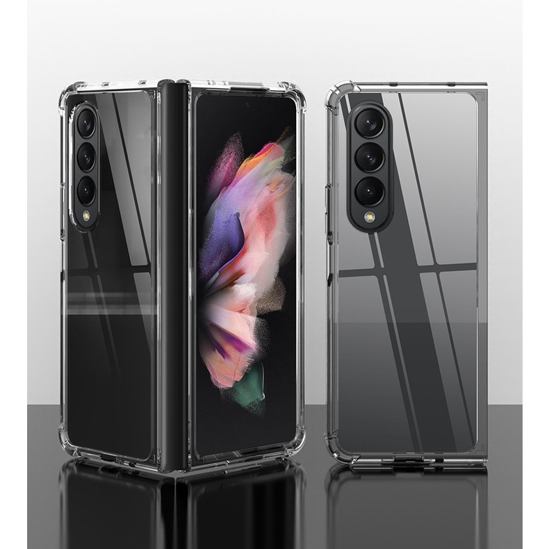 Ốp lưng Trong Suốt dành cho Samsung Galaxy Z Fold 4 Chống Sốc, Chống Ố Vàng