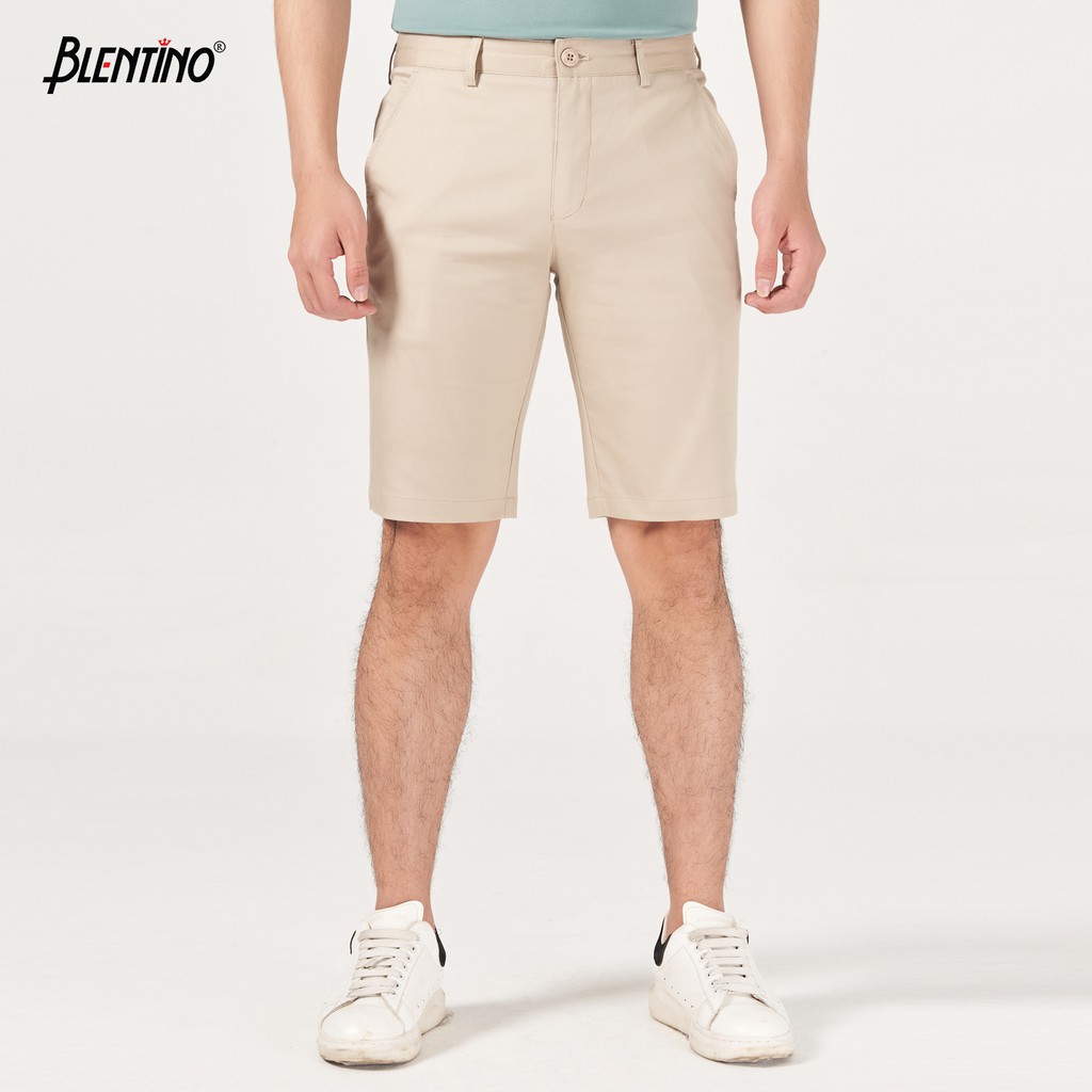 Quần Short Kaki Nam Blentino Mềm Mịn Co Giãn Nhiều Màu Kiểu Dáng Trẻ Trung, Lịch Lãm QS0421