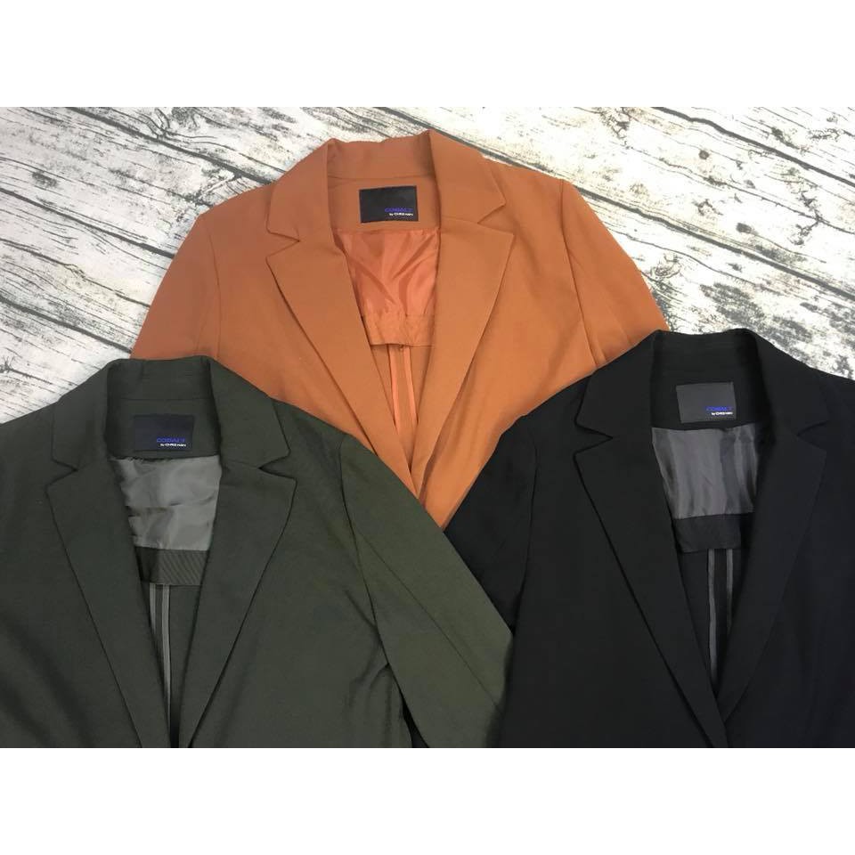 Áo blazer xuất Hàn dư xịn - dáng dài form suông cá tính
