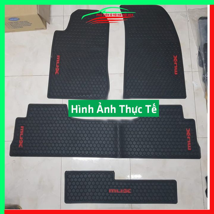 Thảm lót sàn cao su cho xe ISUZU MUX, MU-X 2021-2022 hàng chuẩn theo xe chịu lực tốt
