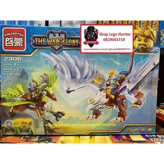Enlighten 2306 Bộ đồ chơi lắp ráp hiệp sĩ trung cổ the war of glory 290 chi tiết