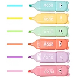 Set 6 Bút Đánh Dấu Hình Chú Gấu Dễ Thương