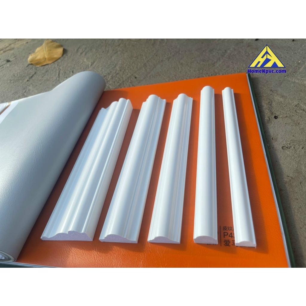 Phào Chỉ nhựa PS Trang Trí Tường Màu Trắng Trơn