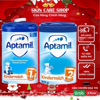 Sữa bột Aptamil xanh cao Kindermilch Đức 800gr số 1+, 2+