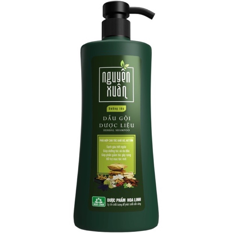DẦU GỘI DƯỢC LIỆU NGUYÊN XUÂN DƯỠNG TÓC - XANH LÁ 450ml, 350ml, 250ml, 200ml