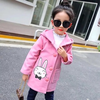 Áo khoác dạ cho bé gái 3-4 tuổi
