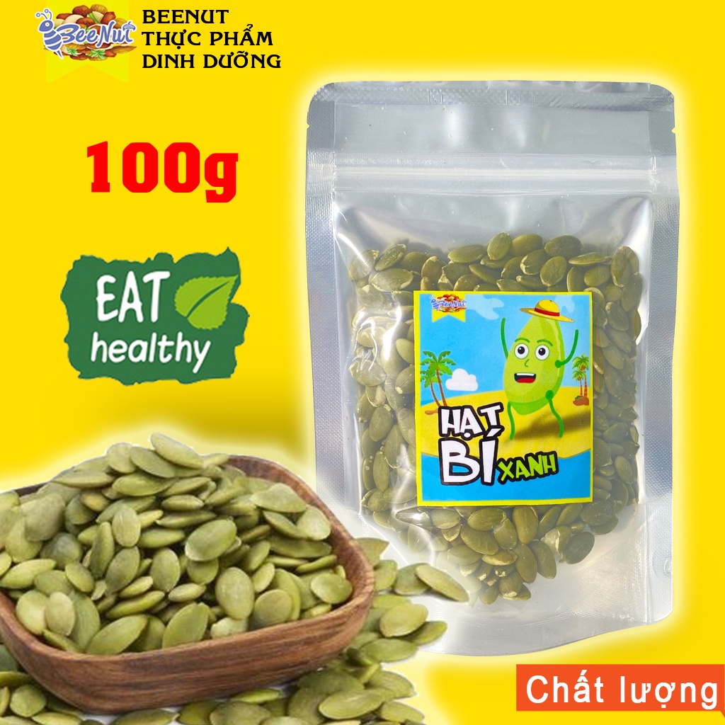 Hạt Bí Xanh  Đã Tách Vỏ Rang Thơm Bùi, Chắc Mẩy, Đều Hạt