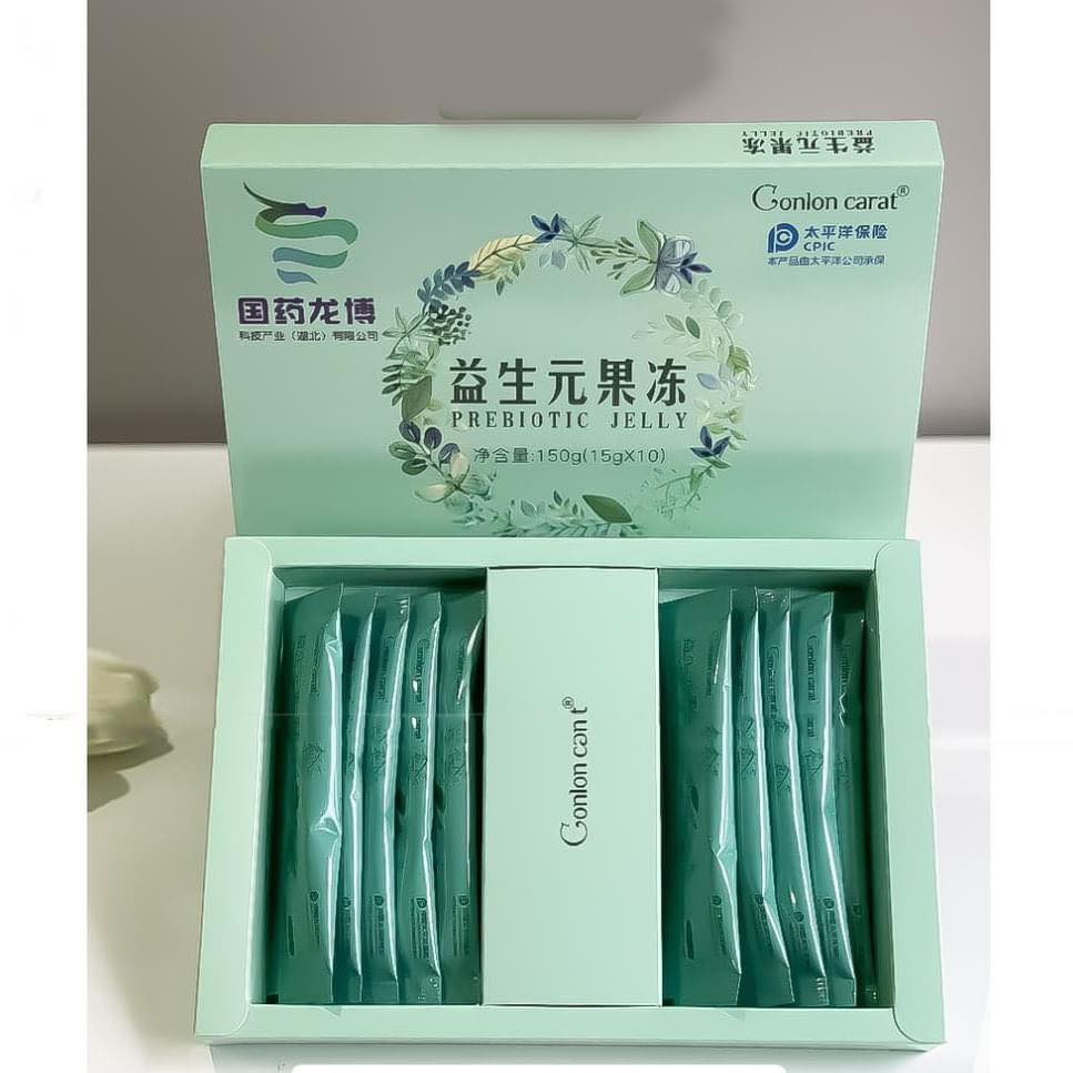 Gonlon Carat PREBIOTIC - Thạch Hỗ Trợ Giảm Cân, Thải Mỡ Eo (Hộp 10 gói)