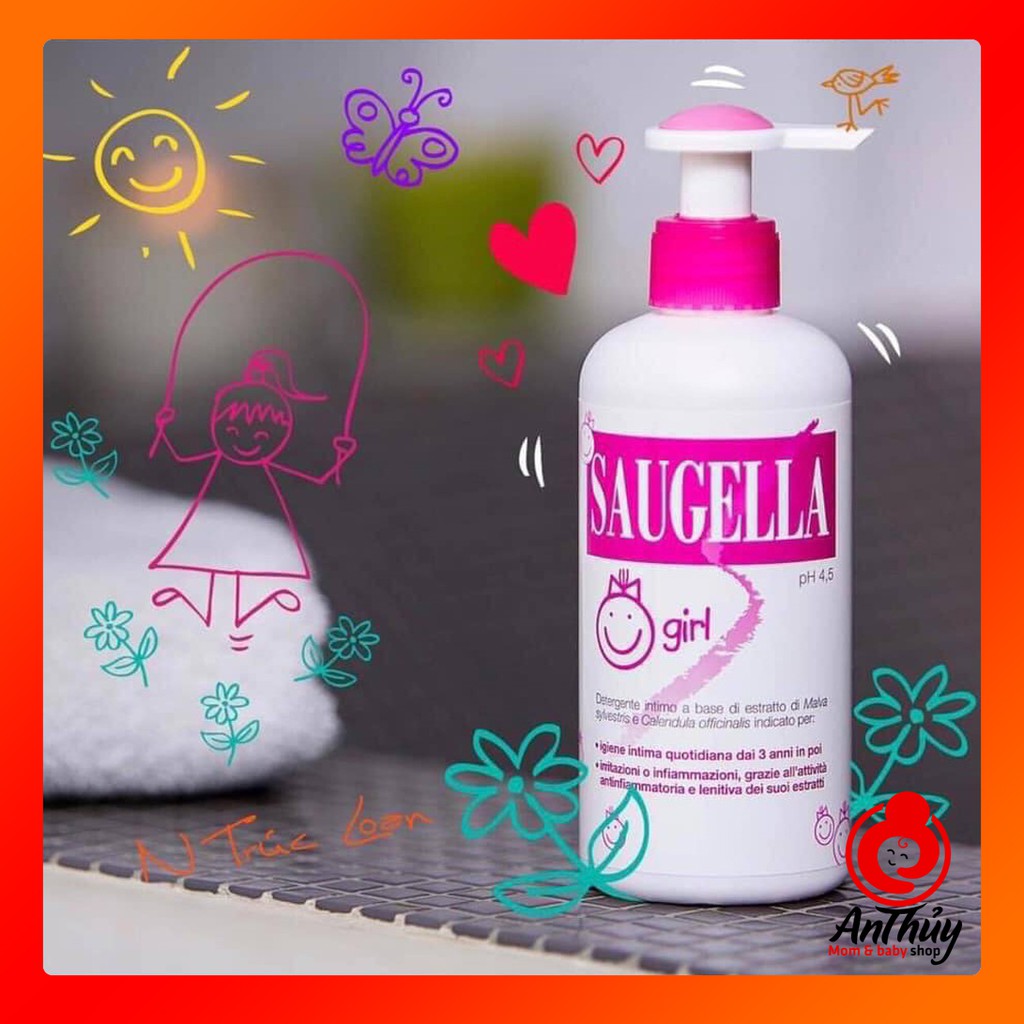 Dung dịch vệ sinh bé gái Sagella 200ml