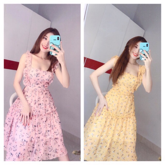 Đầm cánh tiên hoa nhí