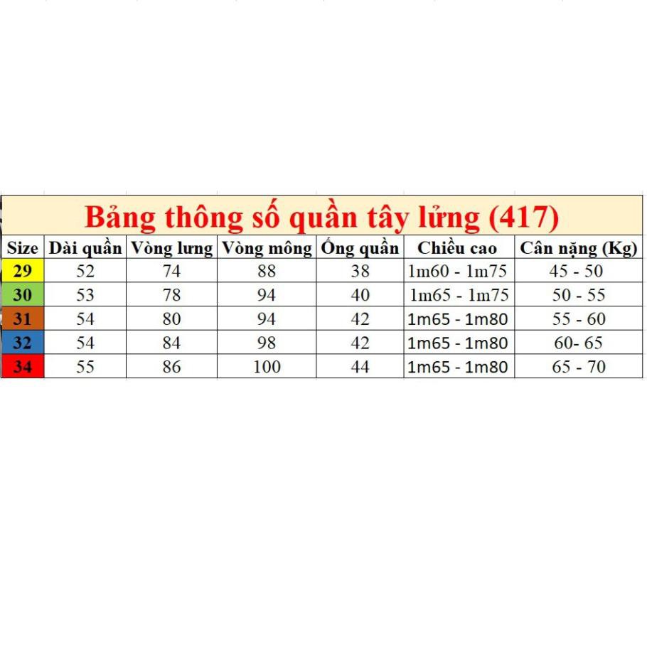 Quần tây lửng GABO-417Q hàng cao cấp việt nam