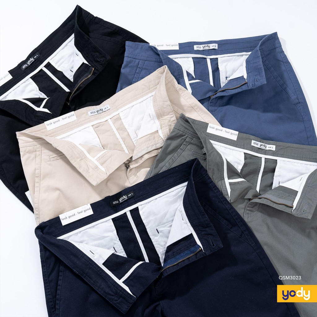 Quần Short Nam YODY, Quần Đùi Nam Mùa Hè Chất Kaki Dáng Thế Thao, Thời Trang Cao Cấp Mã SP QSM3023