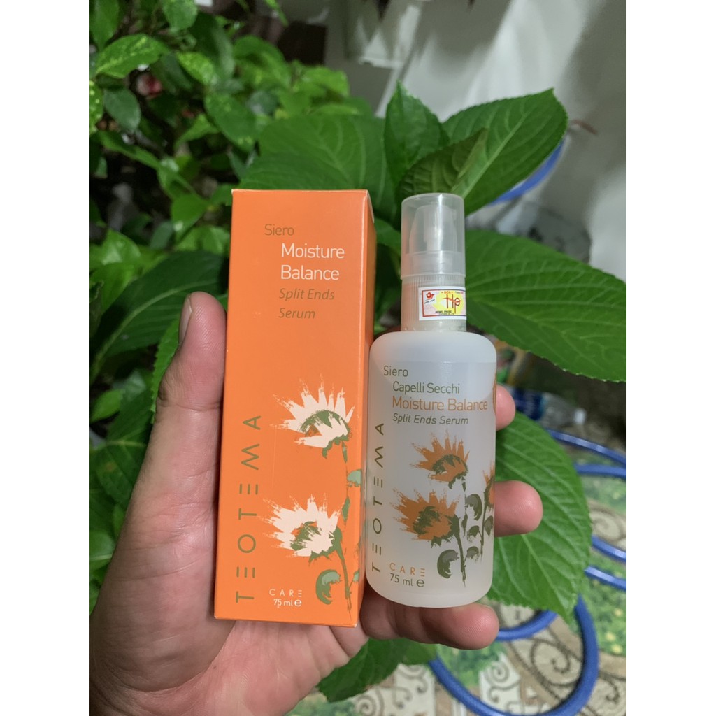 Serum ngăn tóc khô, chẻ ngọn Moisture Balance Split Ends Serum Teotema 75ml