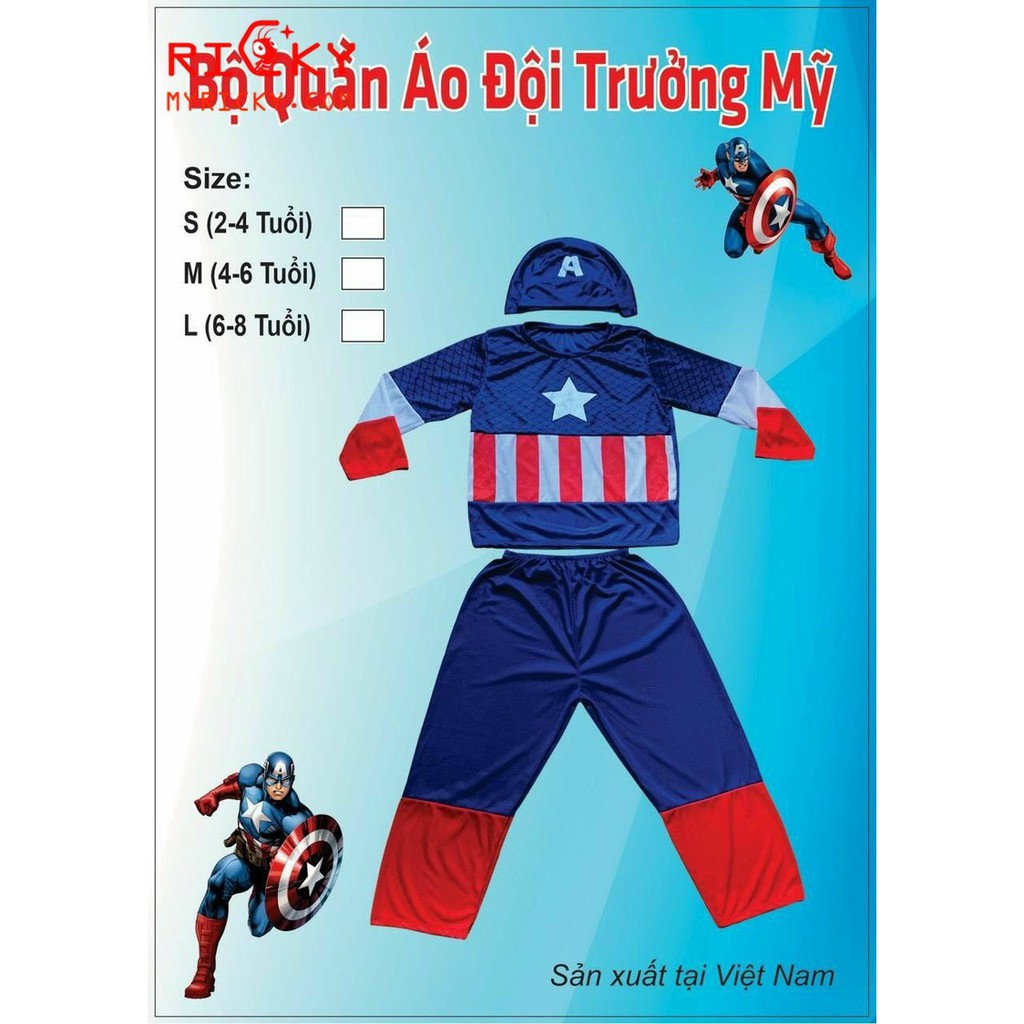 Quần áo hóa trang Noel - Quần áo hóa trang Siêu Anh Hùng cho bé