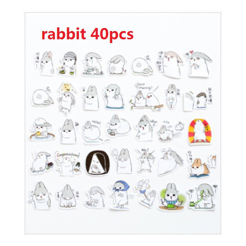 Bộ nhãn dán họa tiết hoạt hình đáng yêu chống thấm nước