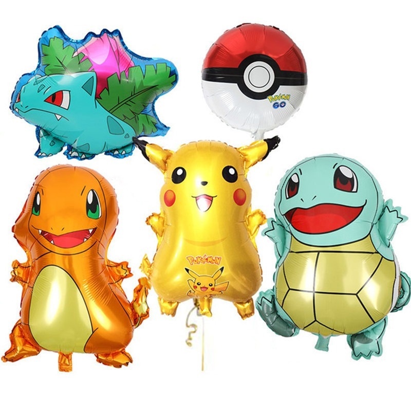 Bong Bóng Lá Nhôm 18 Inch Hình Pikachu Đáng Yêu